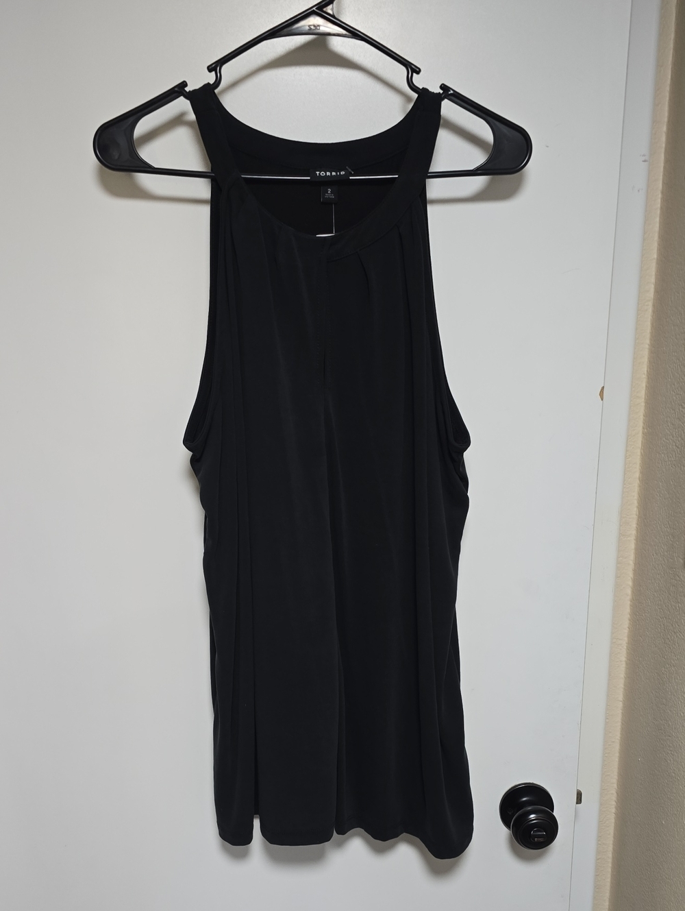 torrid Black Sleeveless Racerback Tank